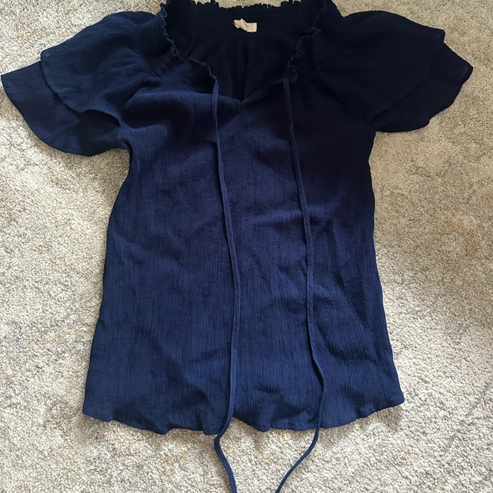 Navy Blue Women's Top